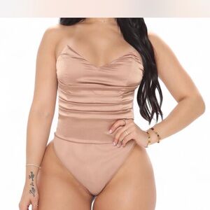Fashion Nova Camel Bodysuit